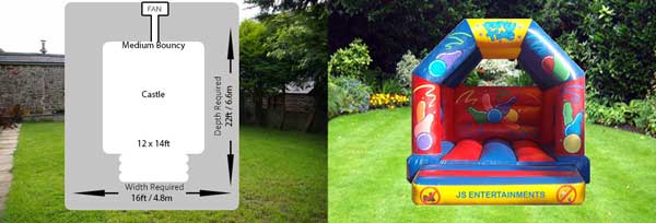 Bouncy Castle Hire Size Guide